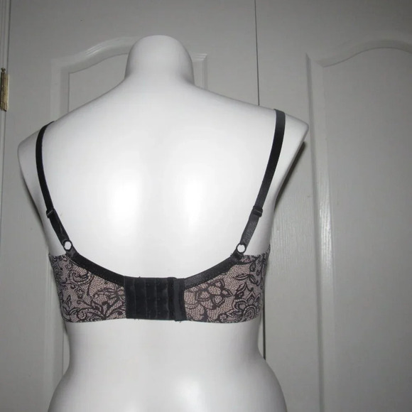 MOTHERHOOD Maternity Nursing Black Tan Floral Bra Size 38C - Picture 3 of 6